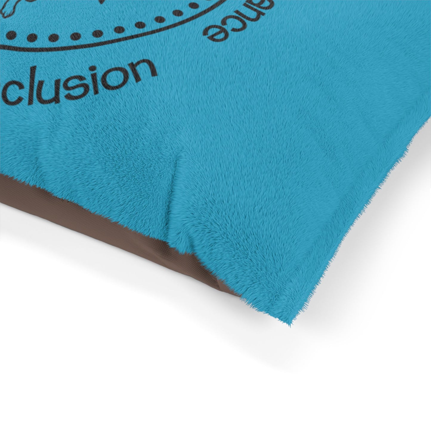 Turquoise Piglity Soft Velvety Pet Bed