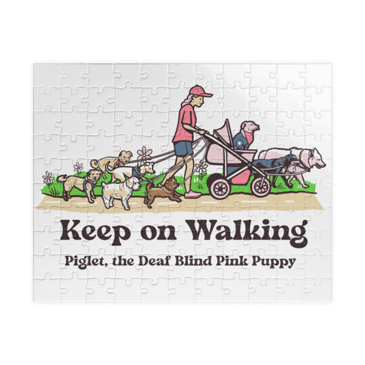 Piglet and his pack walking puzzle