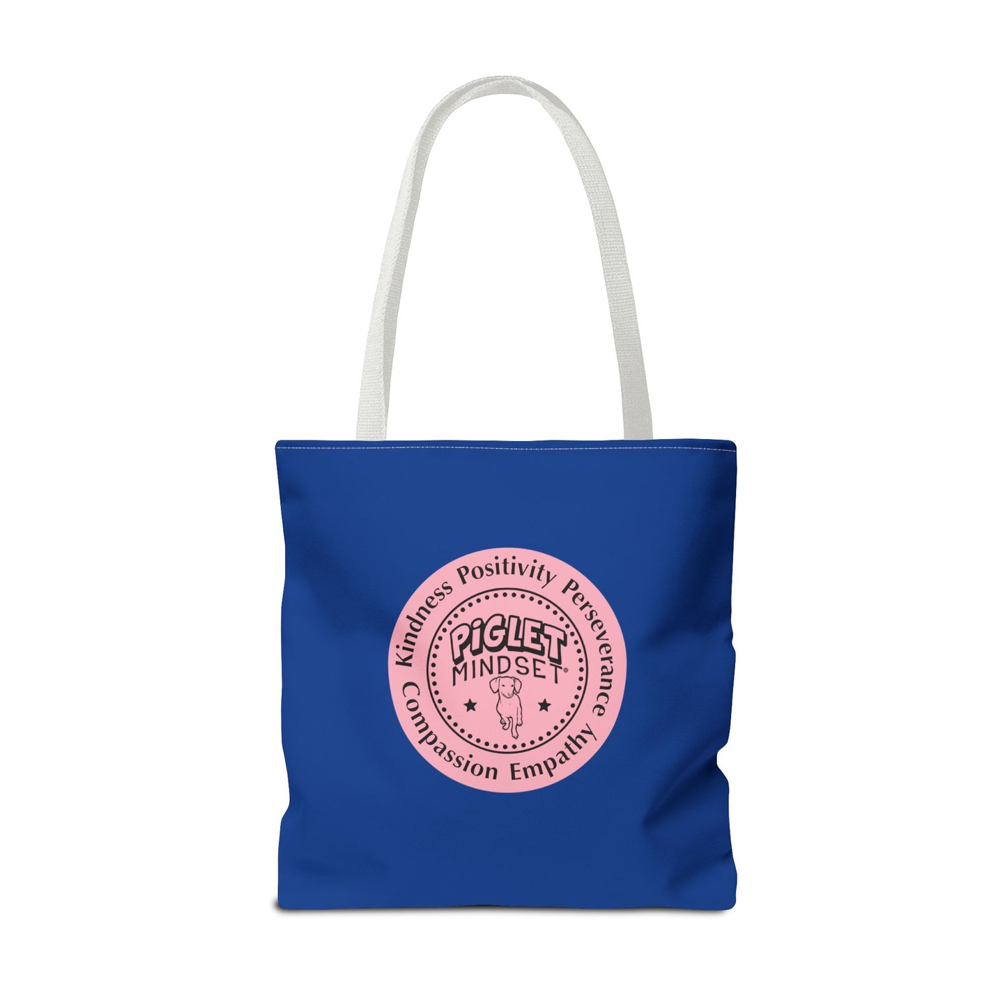 Kindness is King Southern Swing/Piglet Mindset Retro Tote Bag- Inspirational Blue Tote for Piglet Fans in the South!