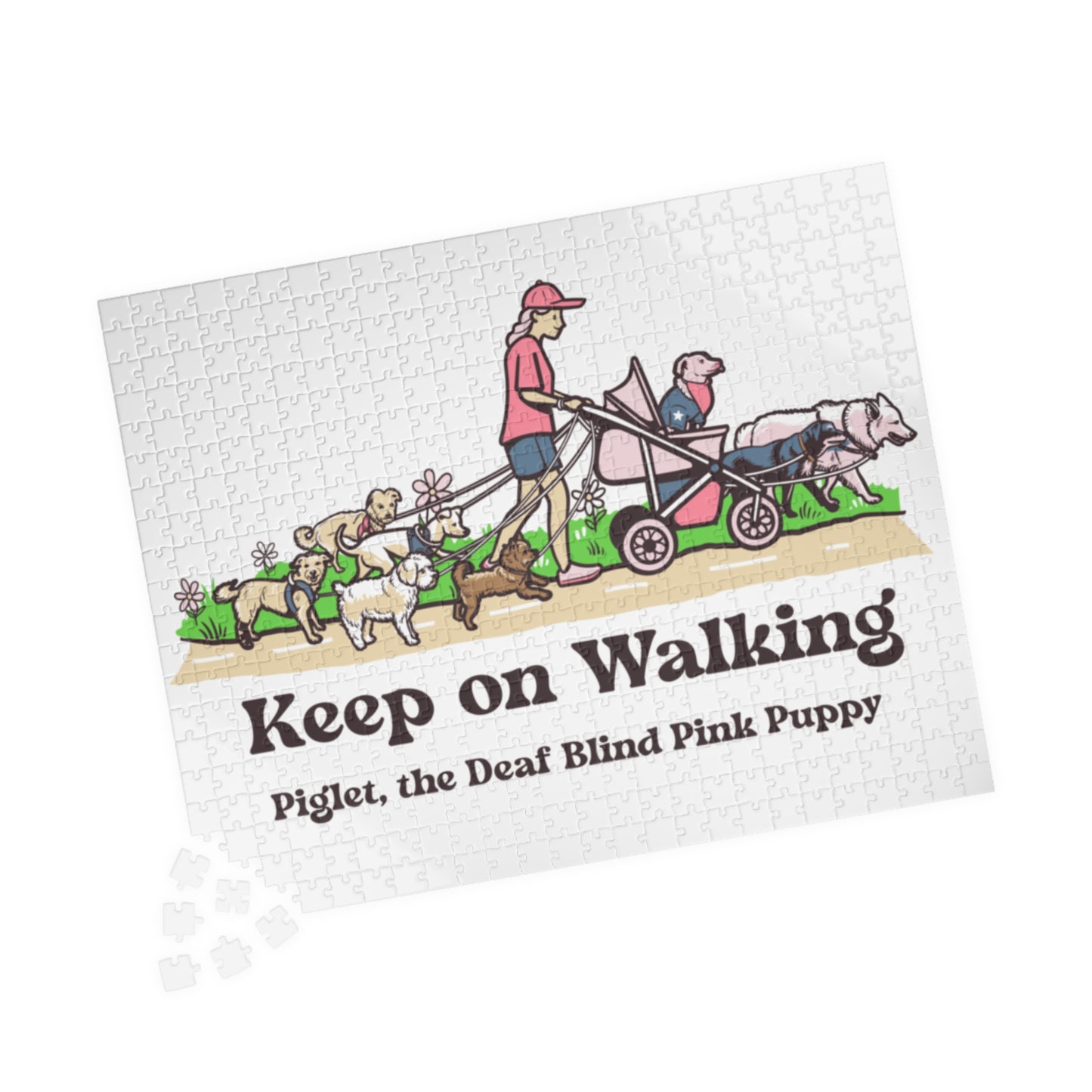 Piglet and his pack walking puzzle