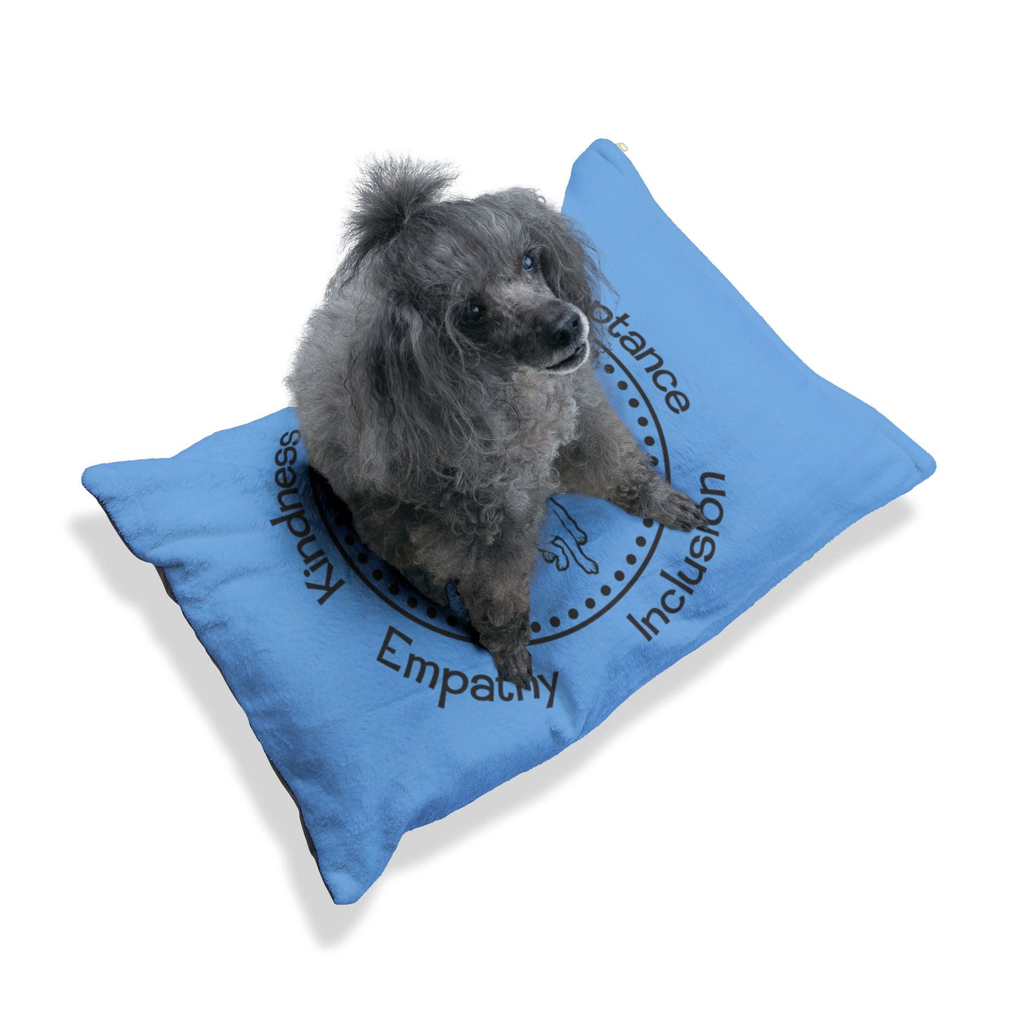 Blue Piglity Soft Velvety Pet Bed