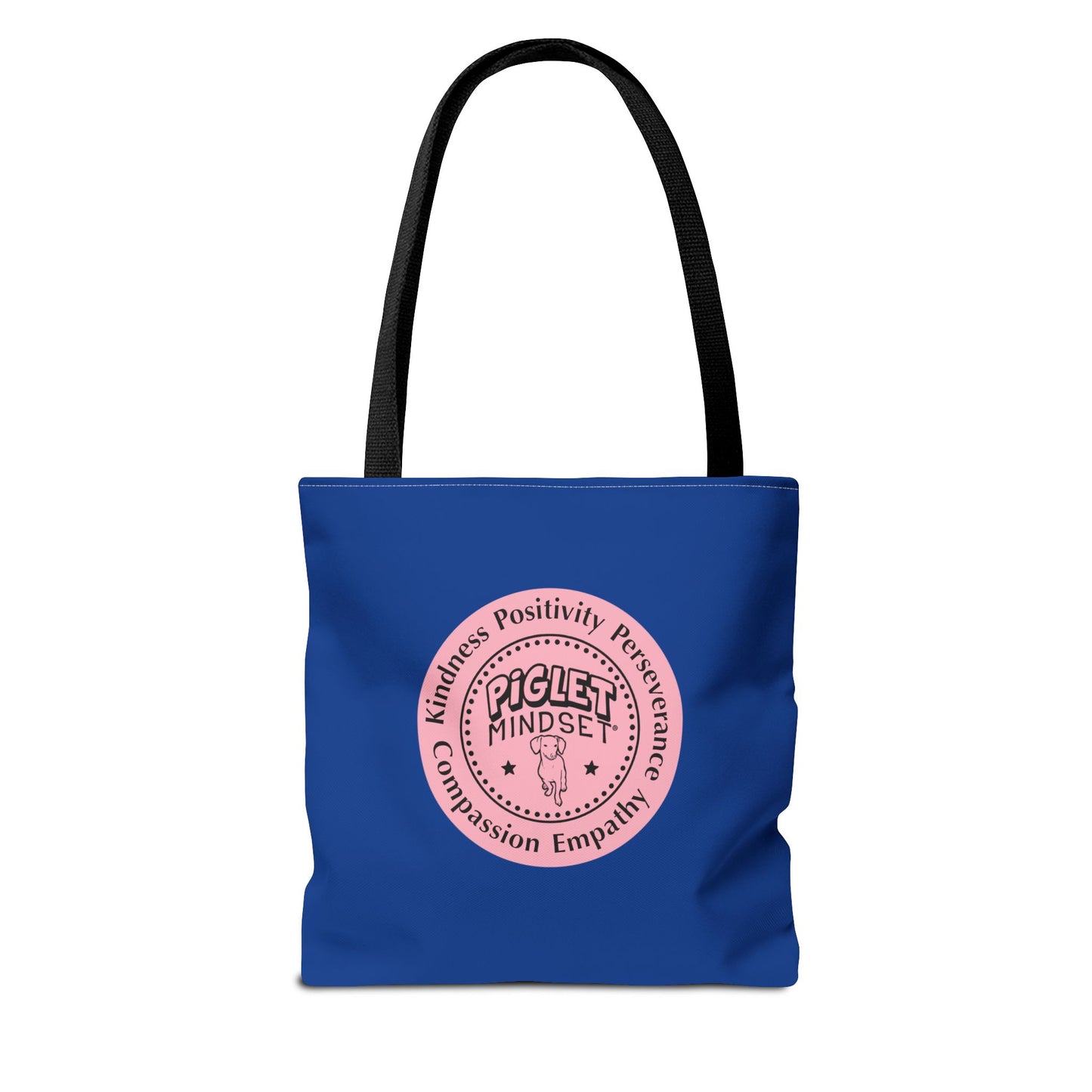 Kindness is King Southern Swing/Piglet Mindset Retro Tote Bag- Inspirational Blue Tote for Piglet Fans in the South!