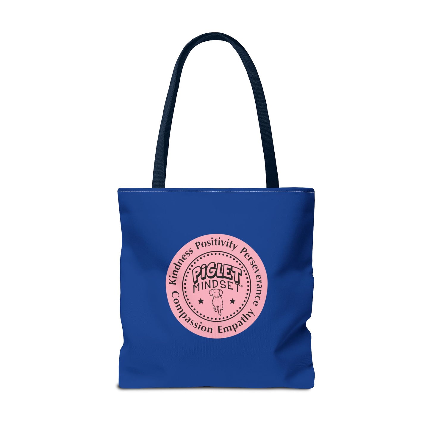 Kindness is King Southern Swing/Piglet Mindset Retro Tote Bag- Inspirational Blue Tote for Piglet Fans in the South!