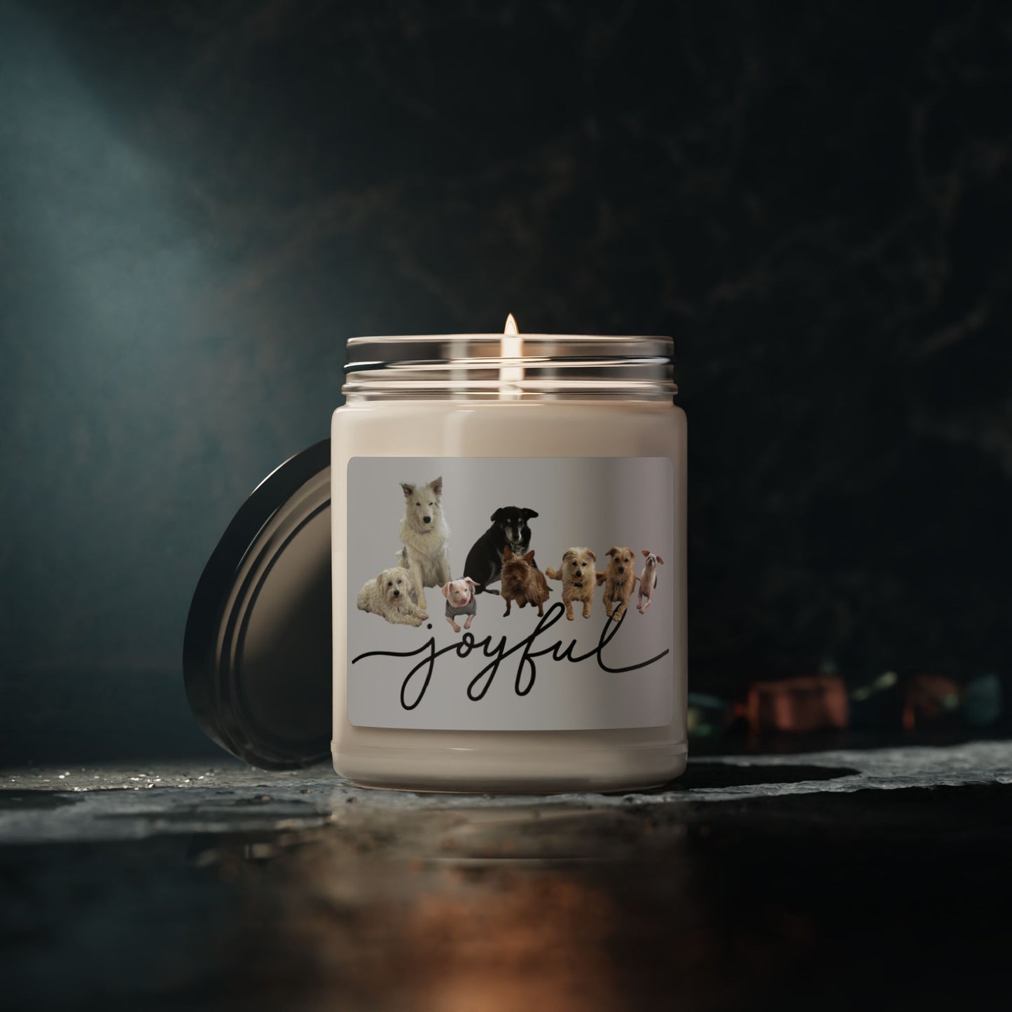 Piglet and his pack Joyful Scented Soy Candle, 9oz