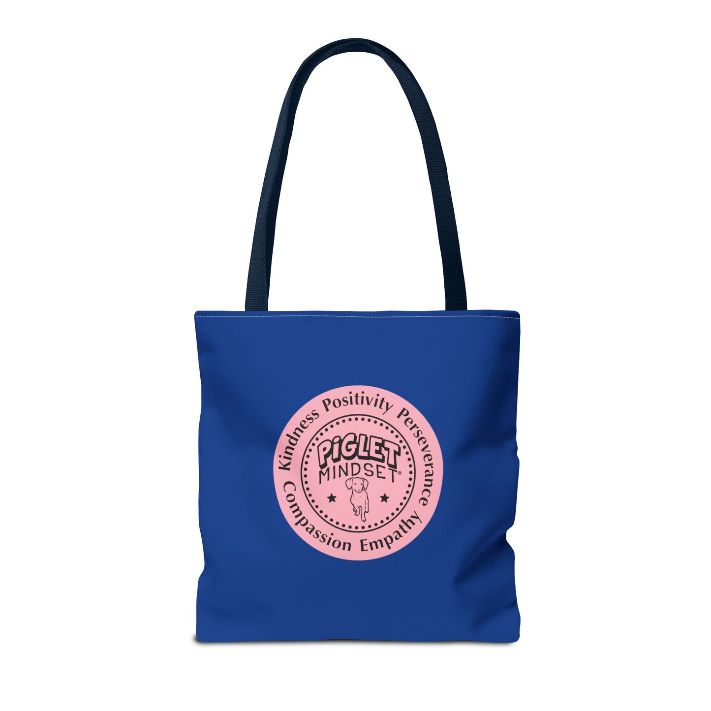 Kindness is King Southern Swing/Piglet Mindset Retro Tote Bag- Inspirational Blue Tote for Piglet Fans in the South!