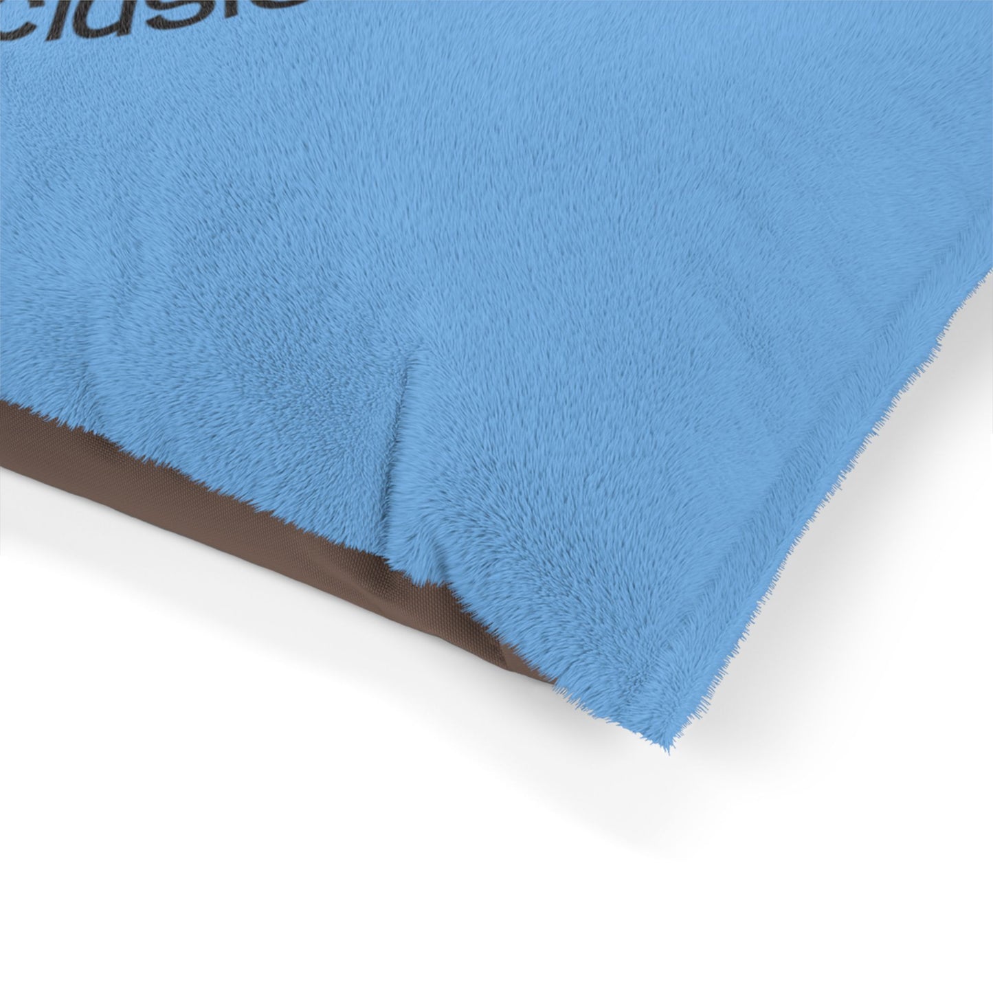 Blue Piglity Soft Velvety Pet Bed
