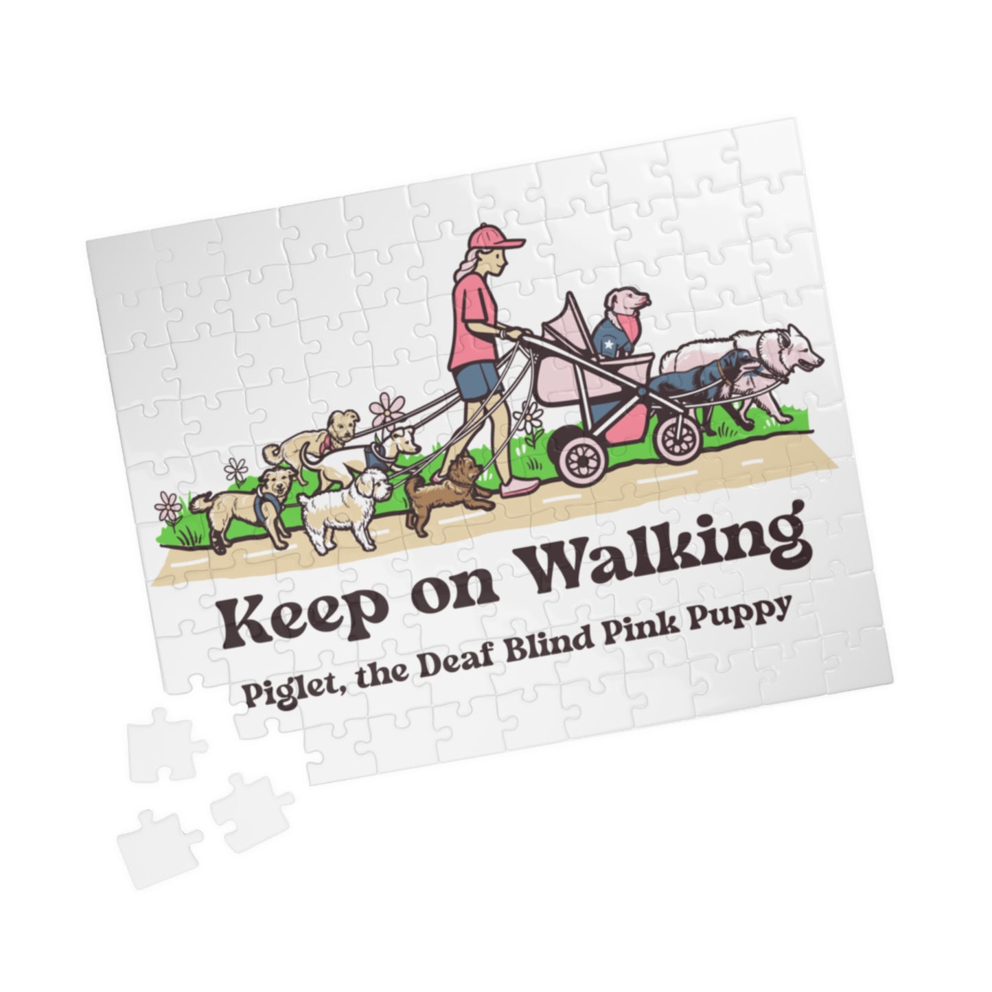 Piglet and his pack walking puzzle