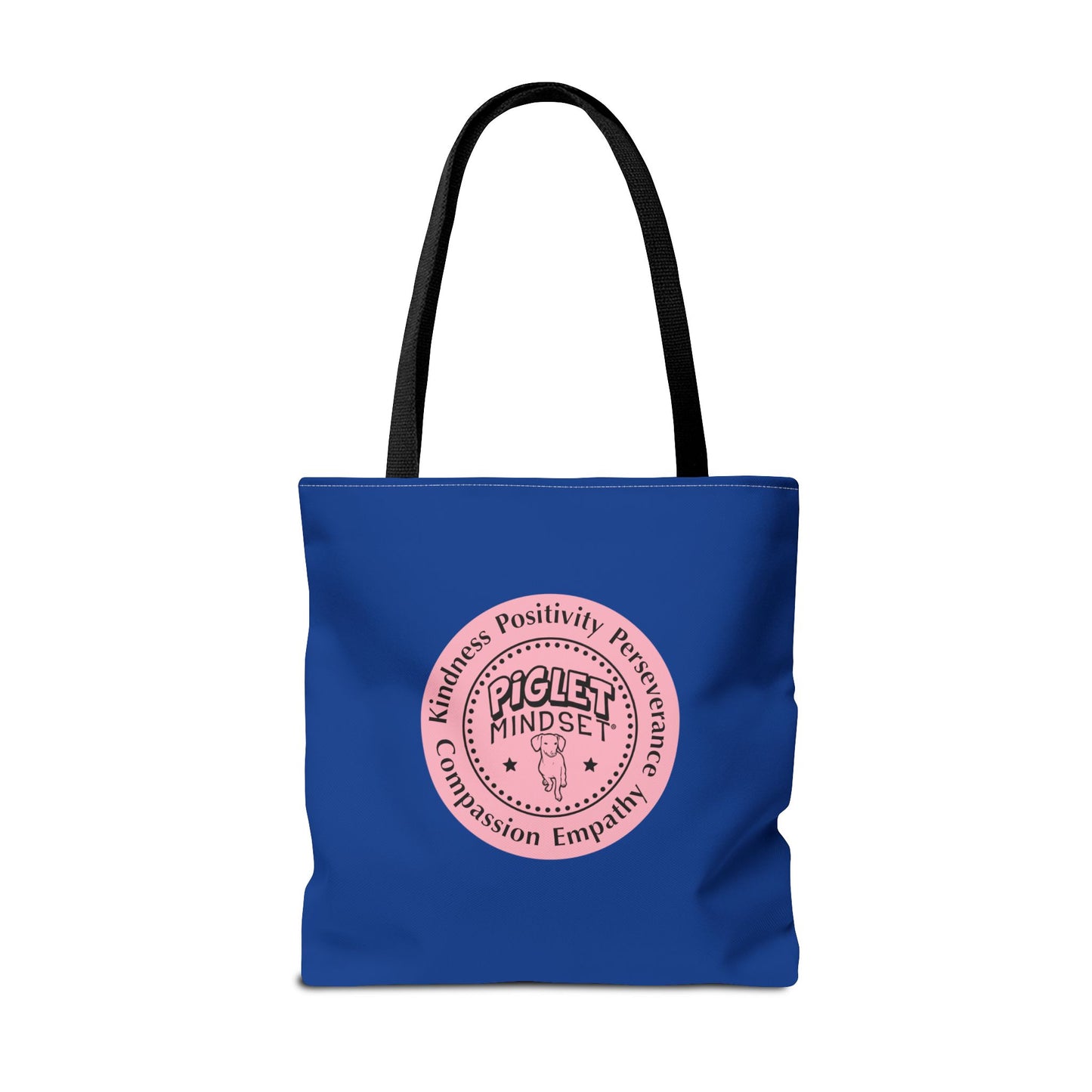 Kindness is King Southern Swing/Piglet Mindset Retro Tote Bag- Inspirational Blue Tote for Piglet Fans in the South!