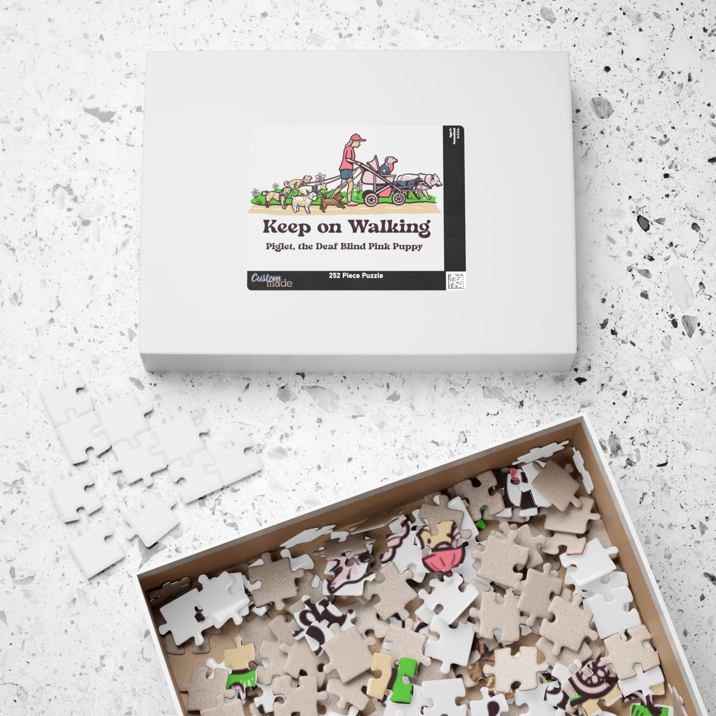 Piglet and his pack walking puzzle