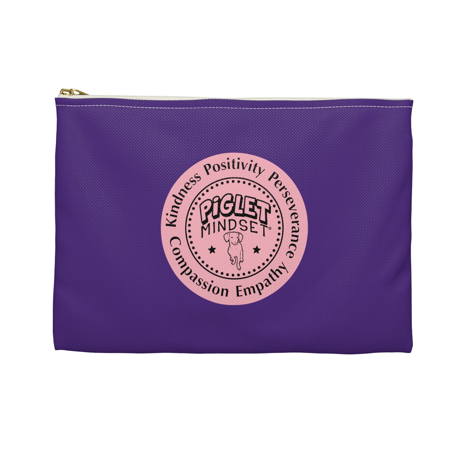 Piglet Mindset Inspirational Accessory Pouch – Kindness, Positivity & Empathy