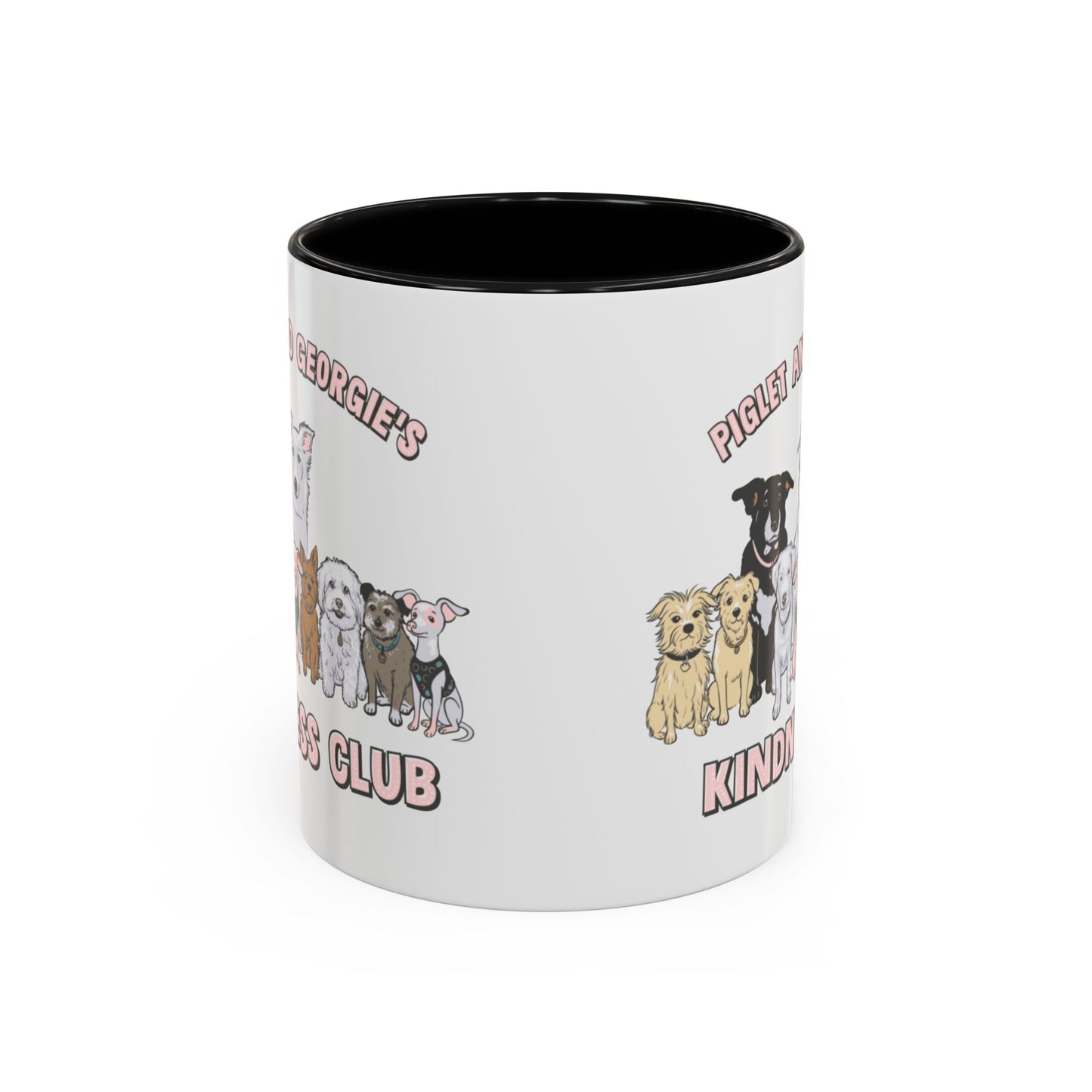 Piglet and Georgie's Kindness Club Accent Coffee Mug (11, 15oz)