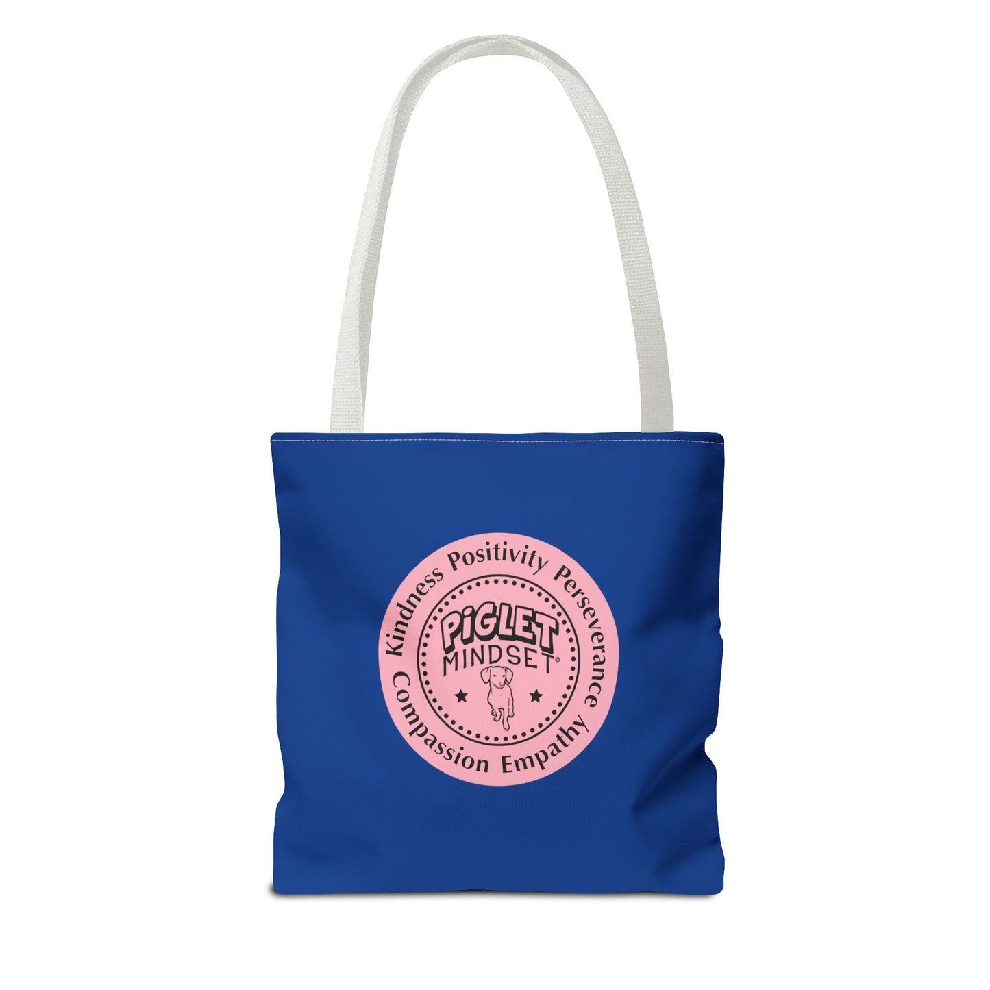 Kindness is King Southern Swing/Piglet Mindset Retro Tote Bag- Inspirational Blue Tote for Piglet Fans in the South!