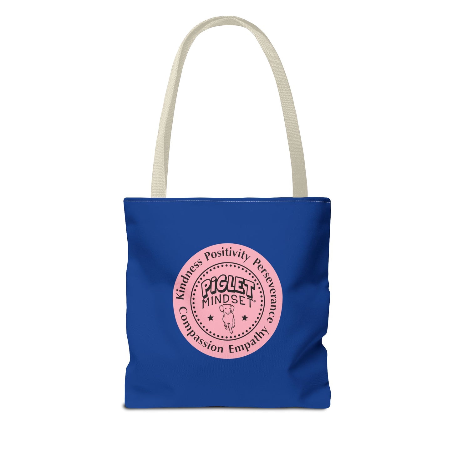 Kindness is King Southern Swing/Piglet Mindset Retro Tote Bag- Inspirational Blue Tote for Piglet Fans in the South!