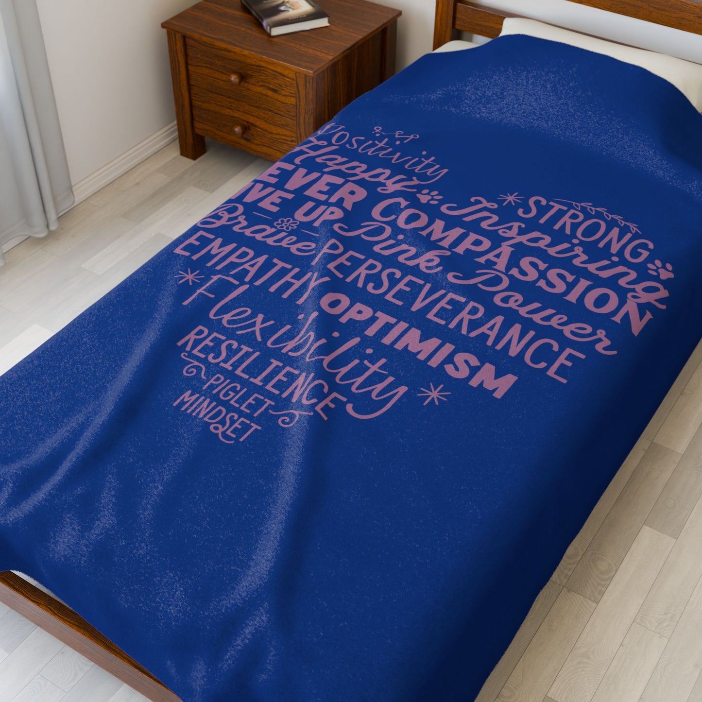 Piglet Mindset Heart Blankets