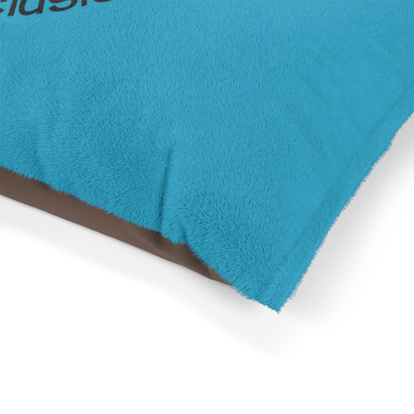 Turquoise Piglity Soft Velvety Pet Bed