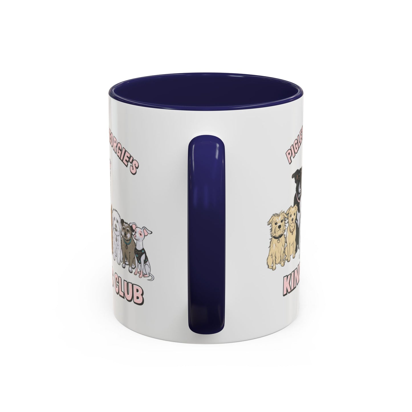 Piglet and Georgie's Kindness Club Accent Coffee Mug (11, 15oz)