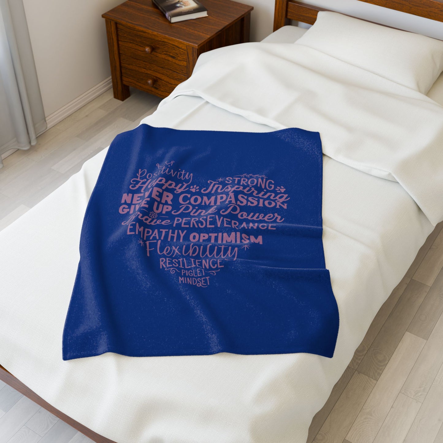 Piglet Mindset Heart Blankets