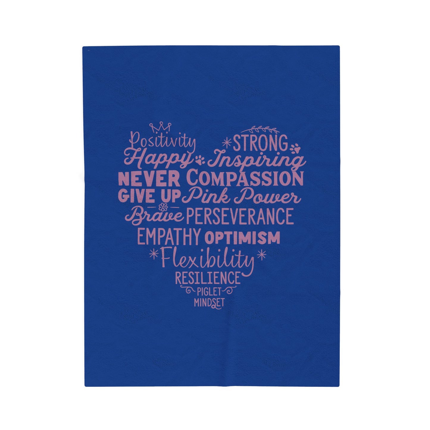 Piglet Mindset Heart Blankets