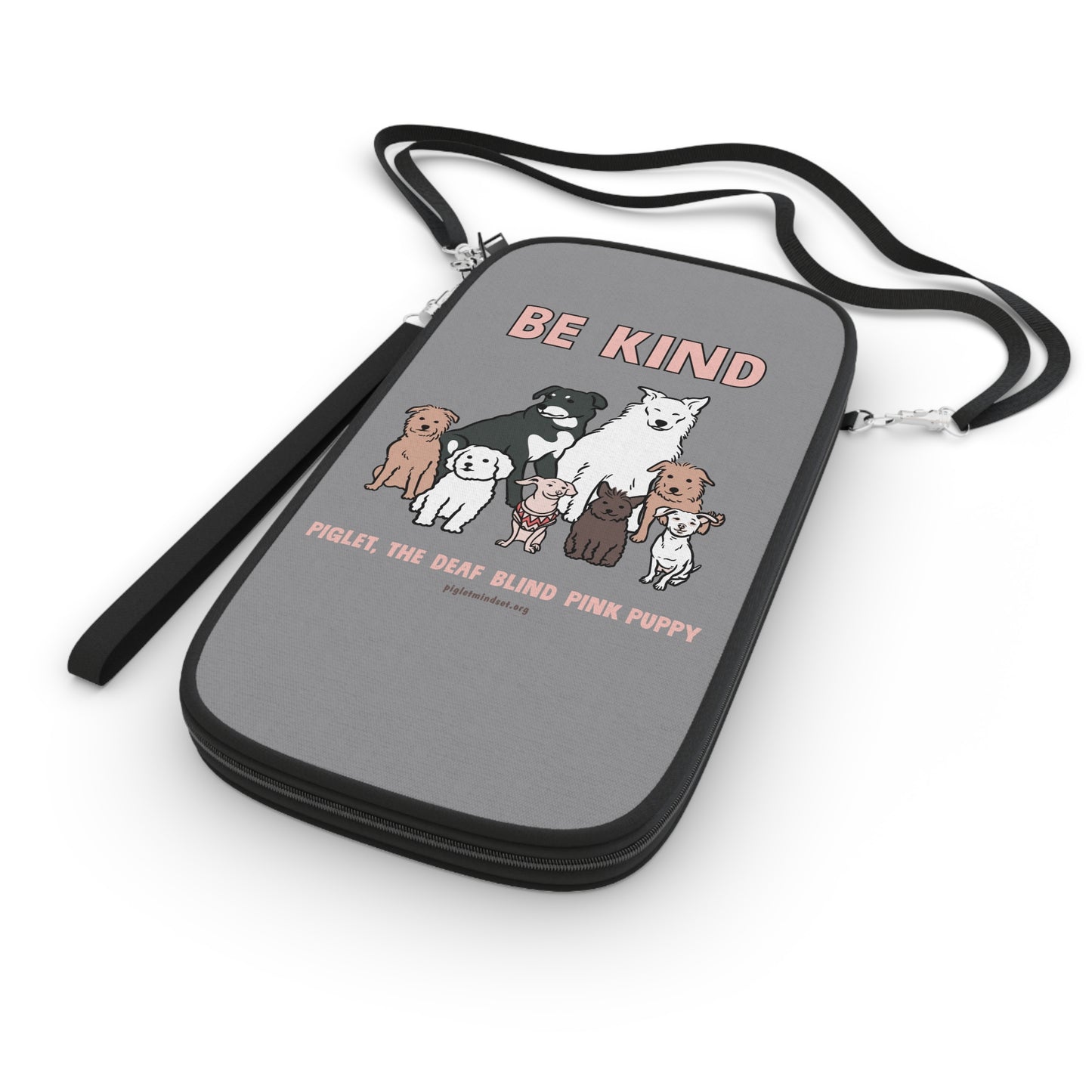Gray Piglet Passport Wallet