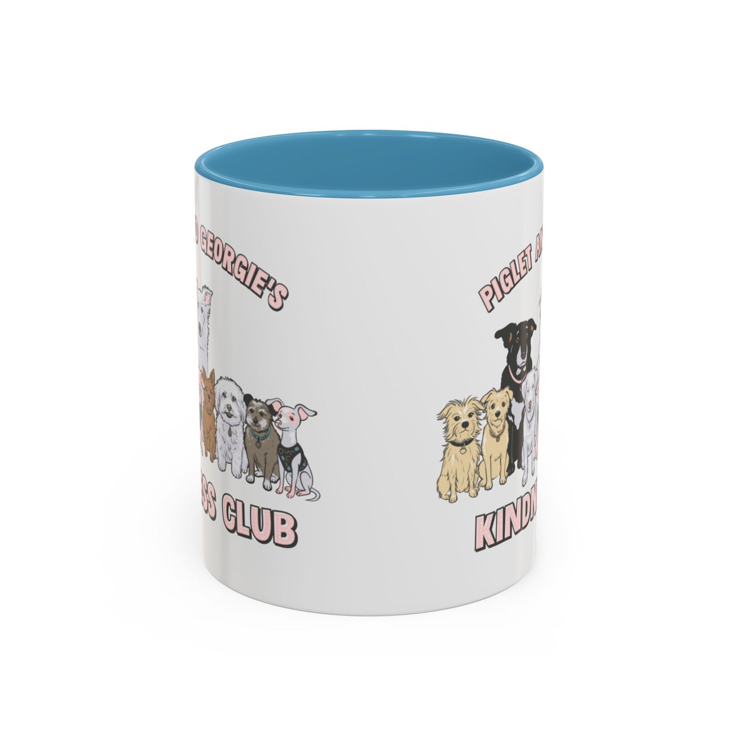 Piglet and Georgie's Kindness Club Accent Coffee Mug (11, 15oz)