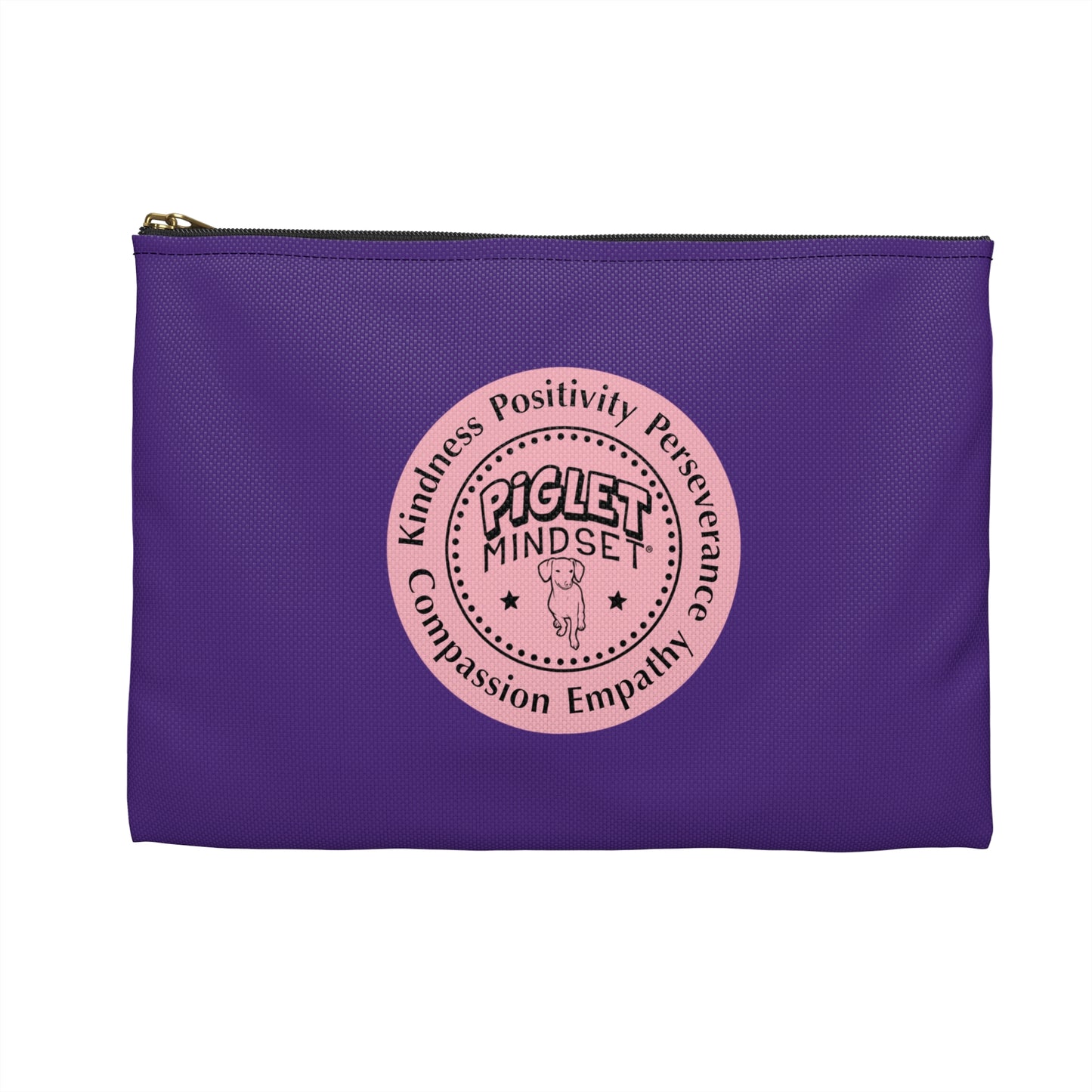 Piglet Mindset Inspirational Accessory Pouch – Kindness, Positivity & Empathy