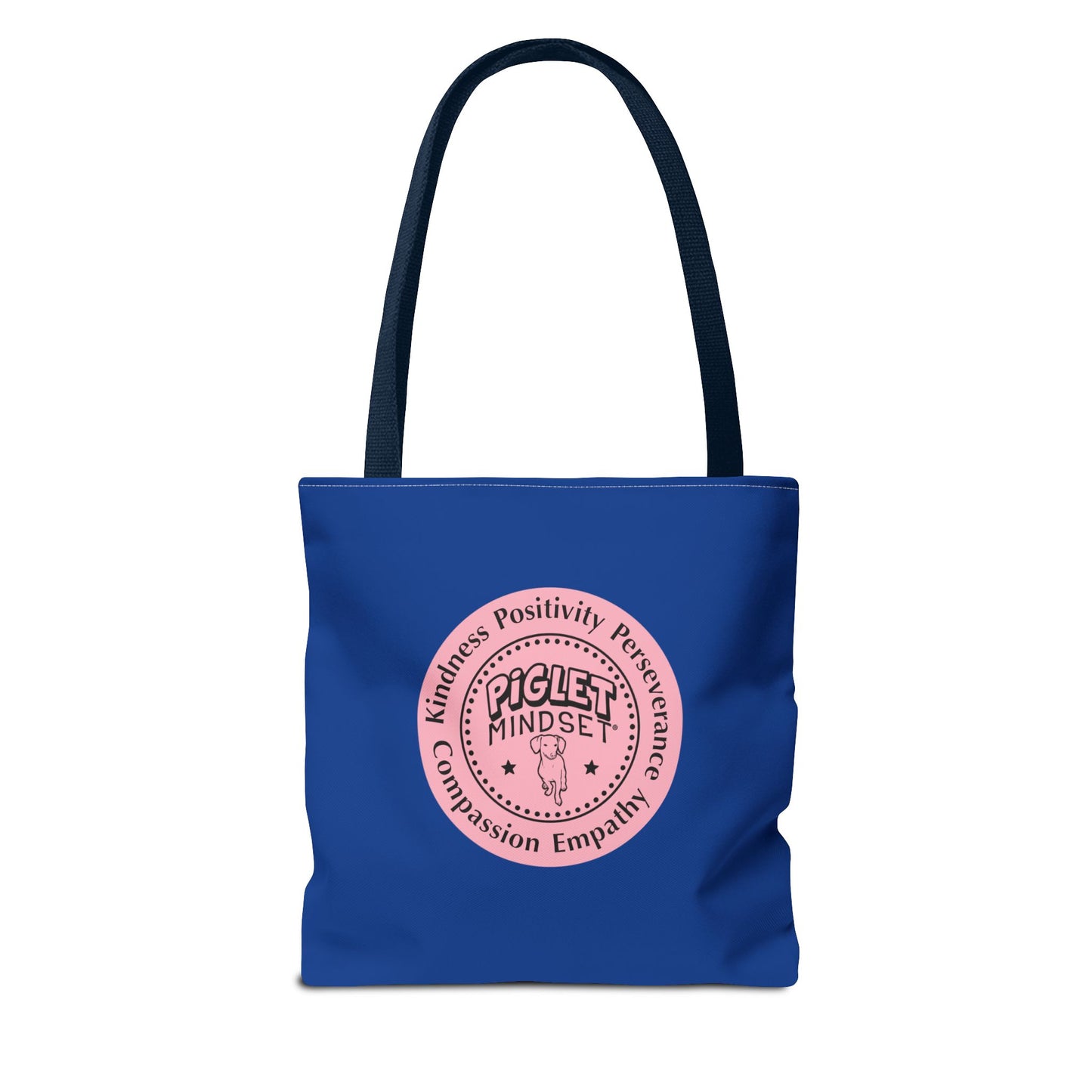 Kindness is King Southern Swing/Piglet Mindset Retro Tote Bag- Inspirational Blue Tote for Piglet Fans in the South!