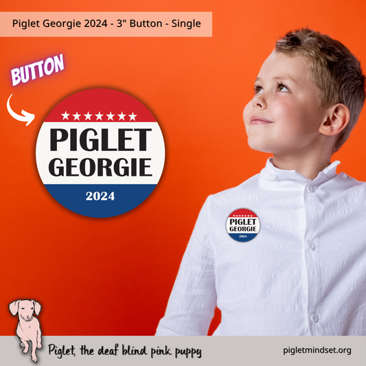 Piglet Georgie 2024 3 inch Button Single