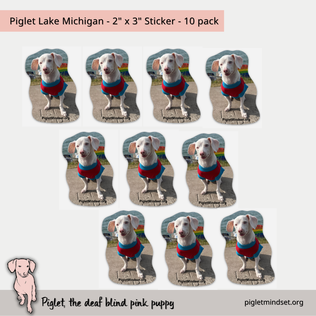 Piglet Lake Michigan - 2" Sticker