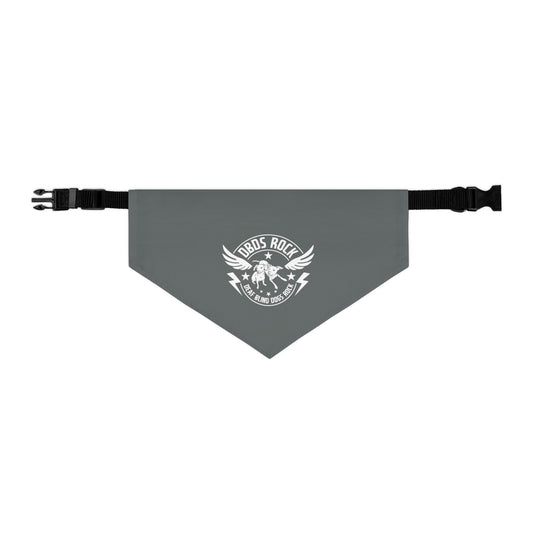 Gray DBDR  Pet Bandana Collar - for the DeafBlind dog in your life!