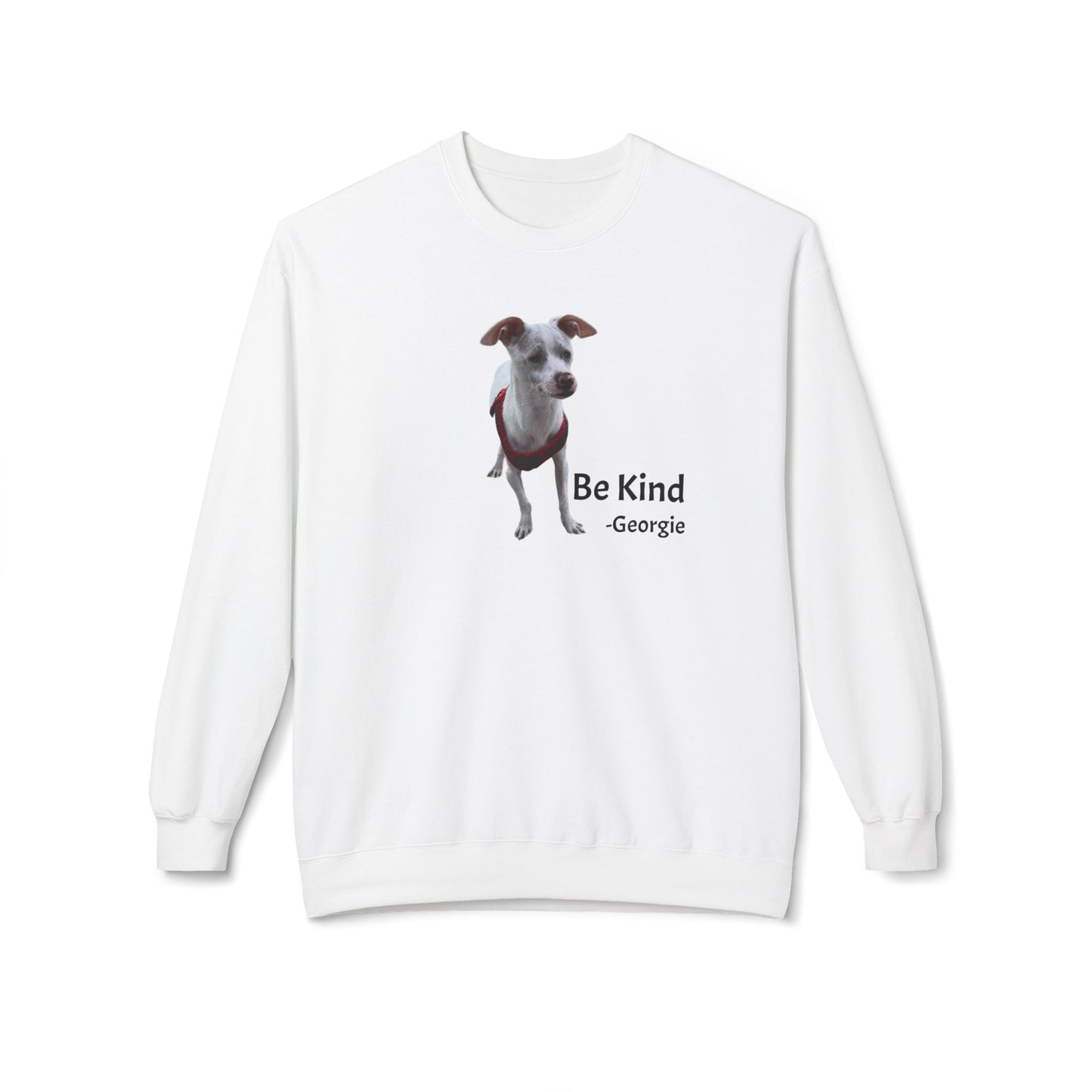 Georgie Be Kind Unisex Midweight Softstyle Fleece Crewneck Sweatshirt