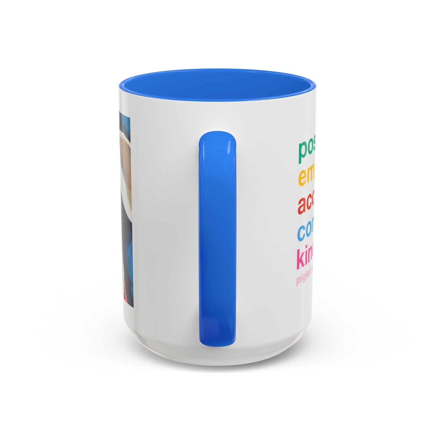 Colorful Piglet the Dog Portrait Mug (11oz & 15oz) — Vibrant Canine Art Coffee Cup