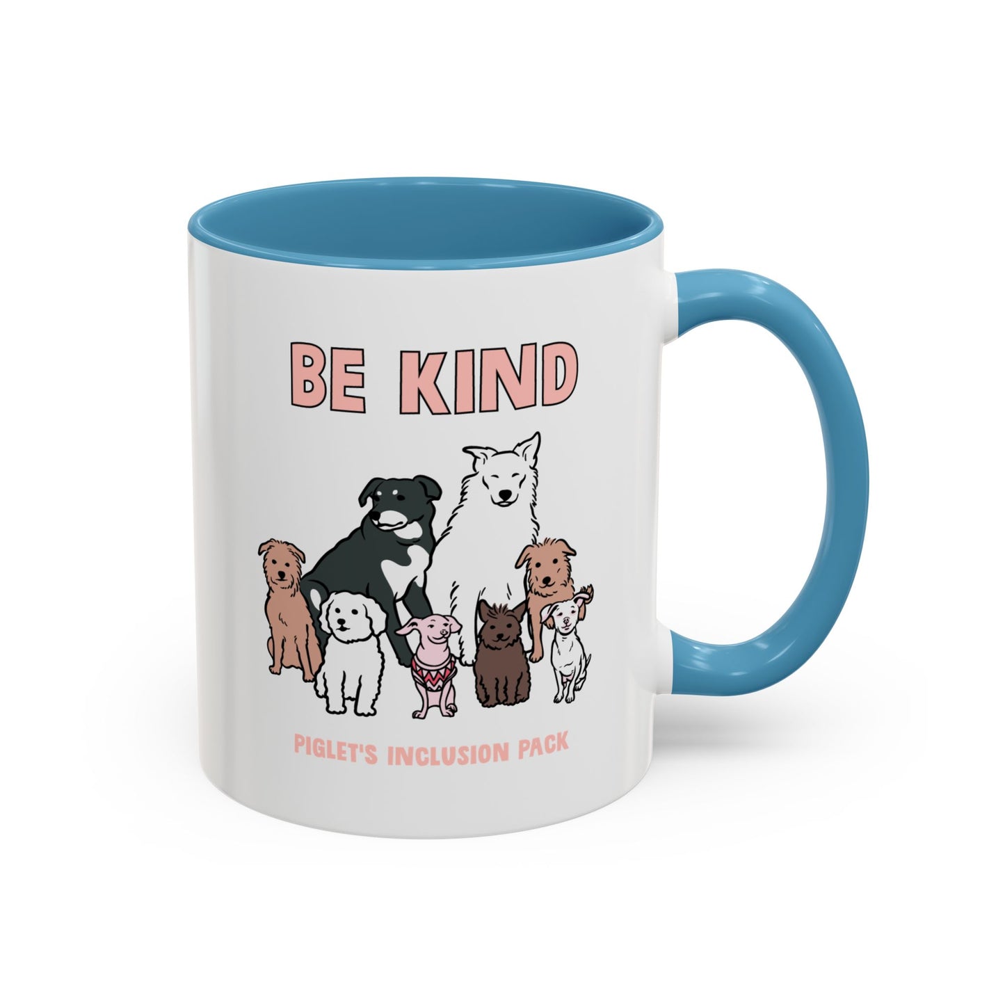 Be Kind with Piglet's Inclusion Pack Accent Coffee Mug (11, 15oz)