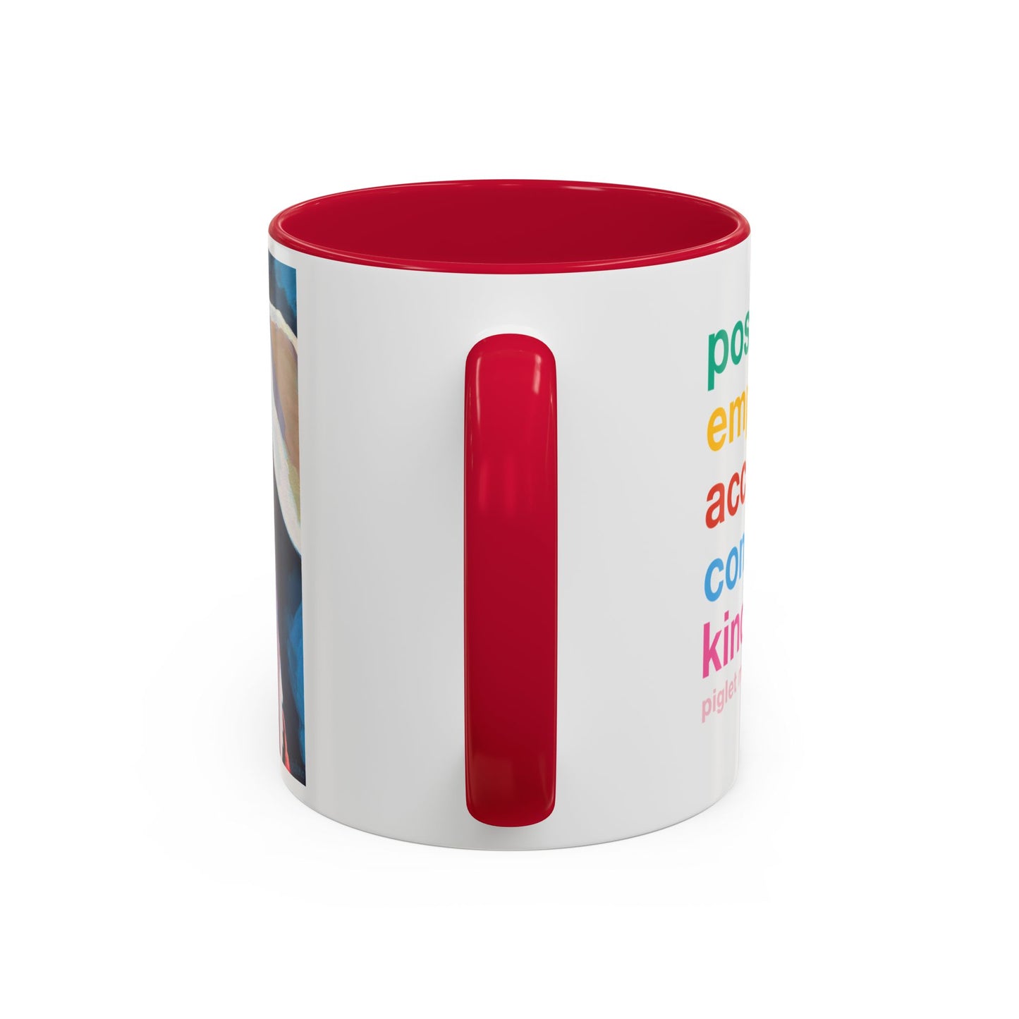 Colorful Piglet the Dog Portrait Mug (11oz & 15oz) — Vibrant Canine Art Coffee Cup
