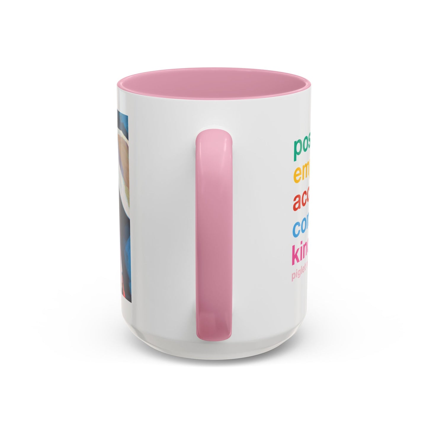 Colorful Piglet the Dog Portrait Mug (11oz & 15oz) — Vibrant Canine Art Coffee Cup