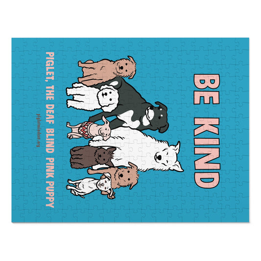 Piglet and his Pack Be Kind Jigsaw Puzzle with Tin