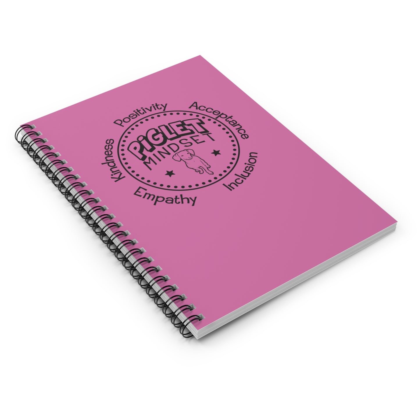 Spiral Notebook - Piglet Mindset Retro