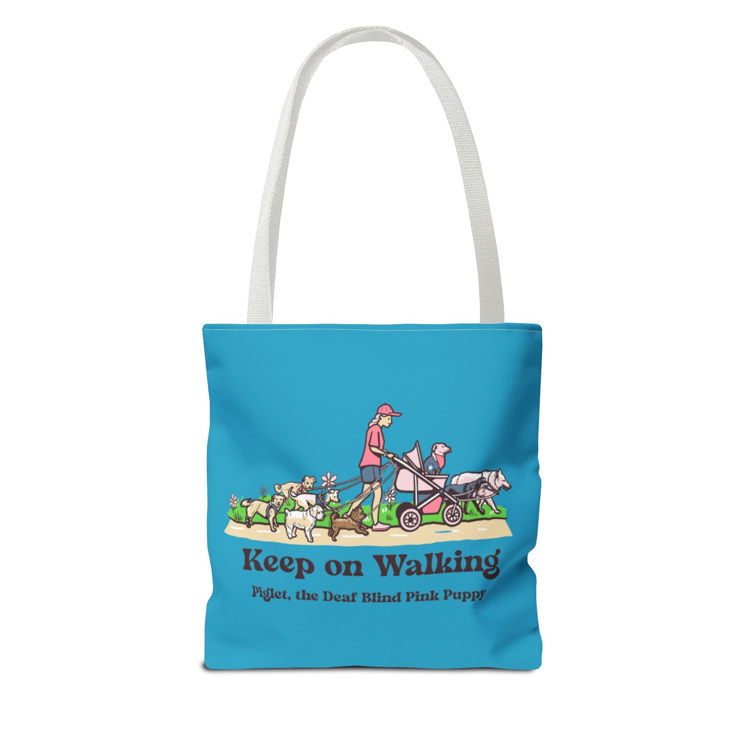 Piglet West Coast Tour tote bag with Bonus Keep on Walking Design