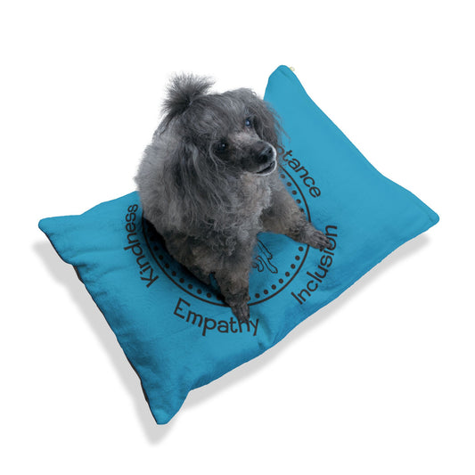 Turquoise Piglity Soft Velvety Pet Bed