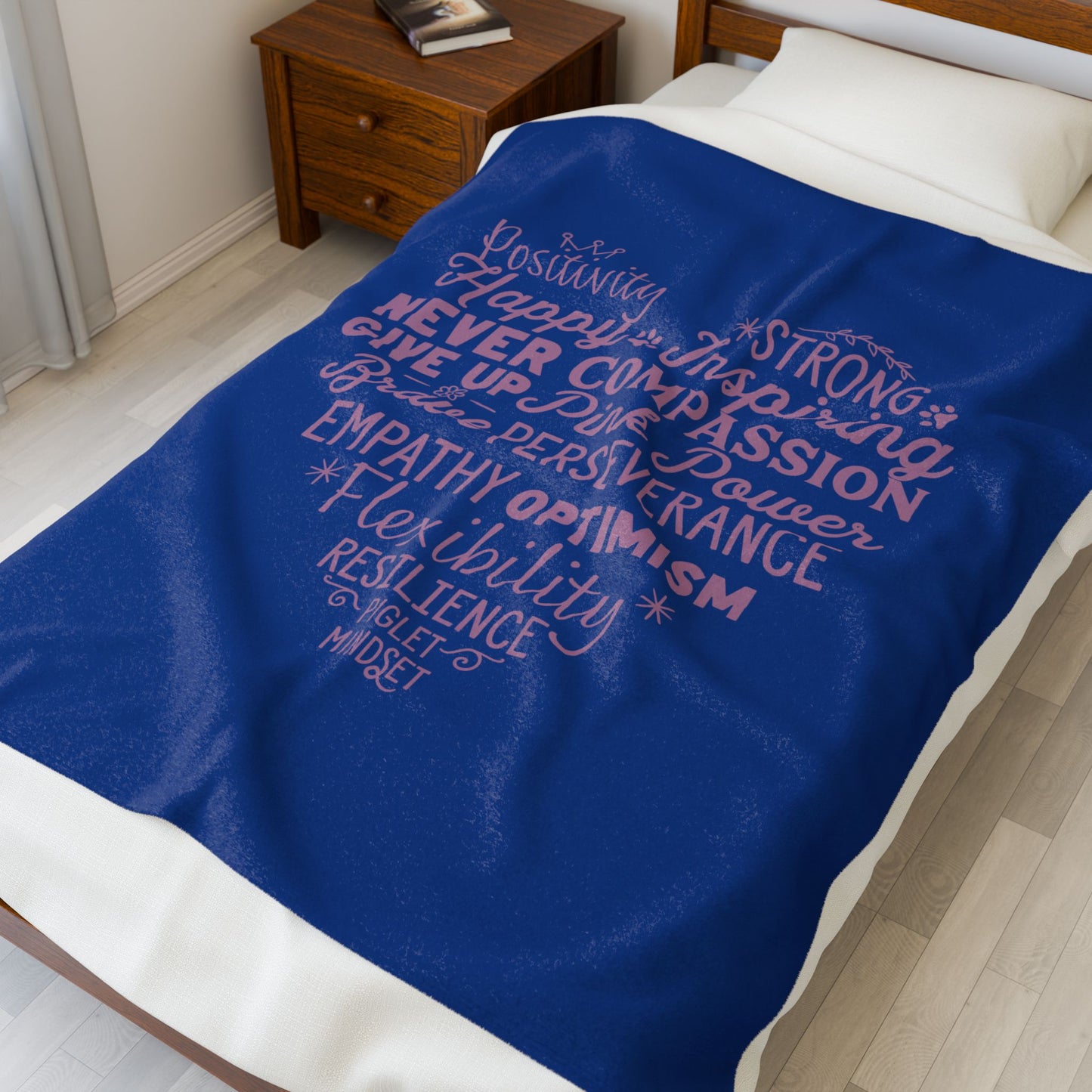 Piglet Mindset Heart Blankets