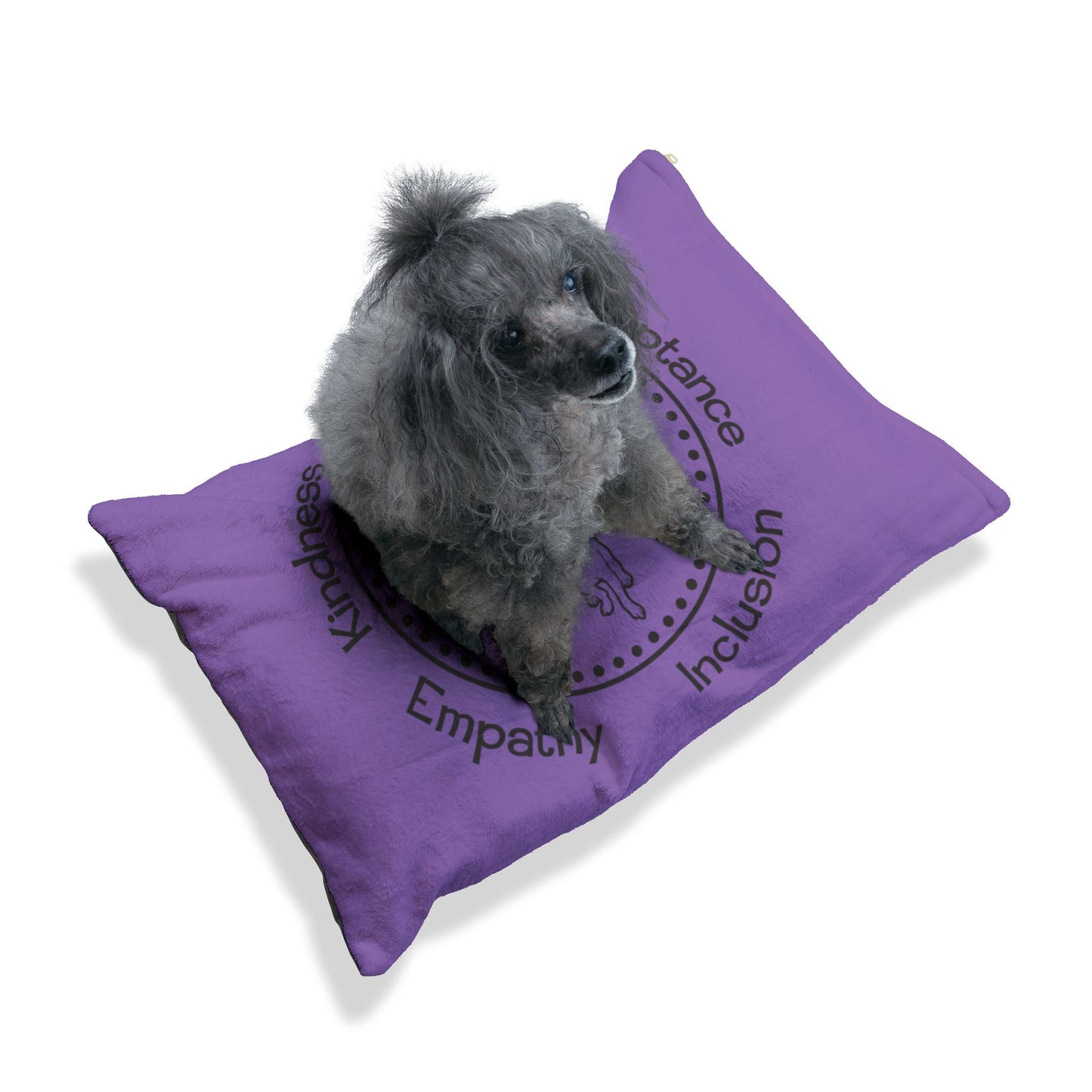 Purple Piglity Soft Velvety Pet Bed