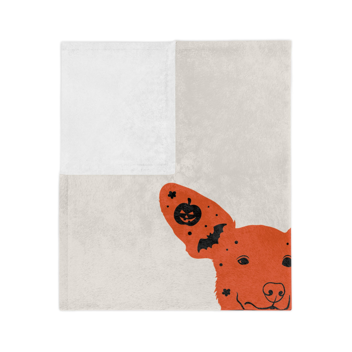 Piglet Halloween Blanket — “Orange is the new Pink” Velveteen Throw
