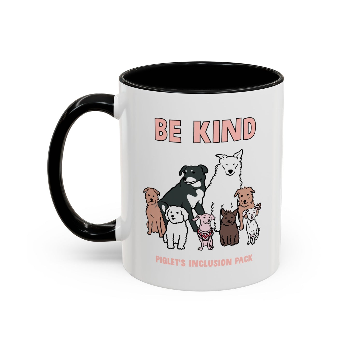 Be Kind with Piglet's Inclusion Pack Accent Coffee Mug (11, 15oz)