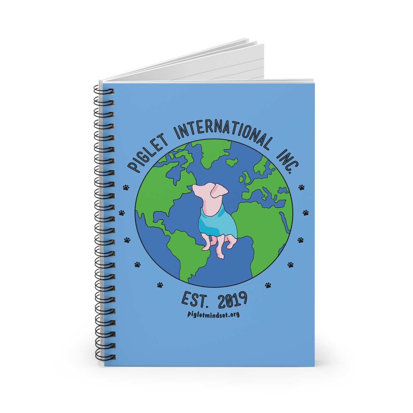 Spiral Notebook - Around the World with Piglet