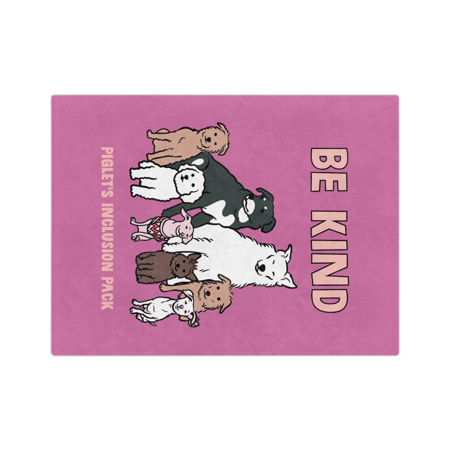 Be Kind with Piglet's Inclusion Pack, Velveteen Microfiber Blanket