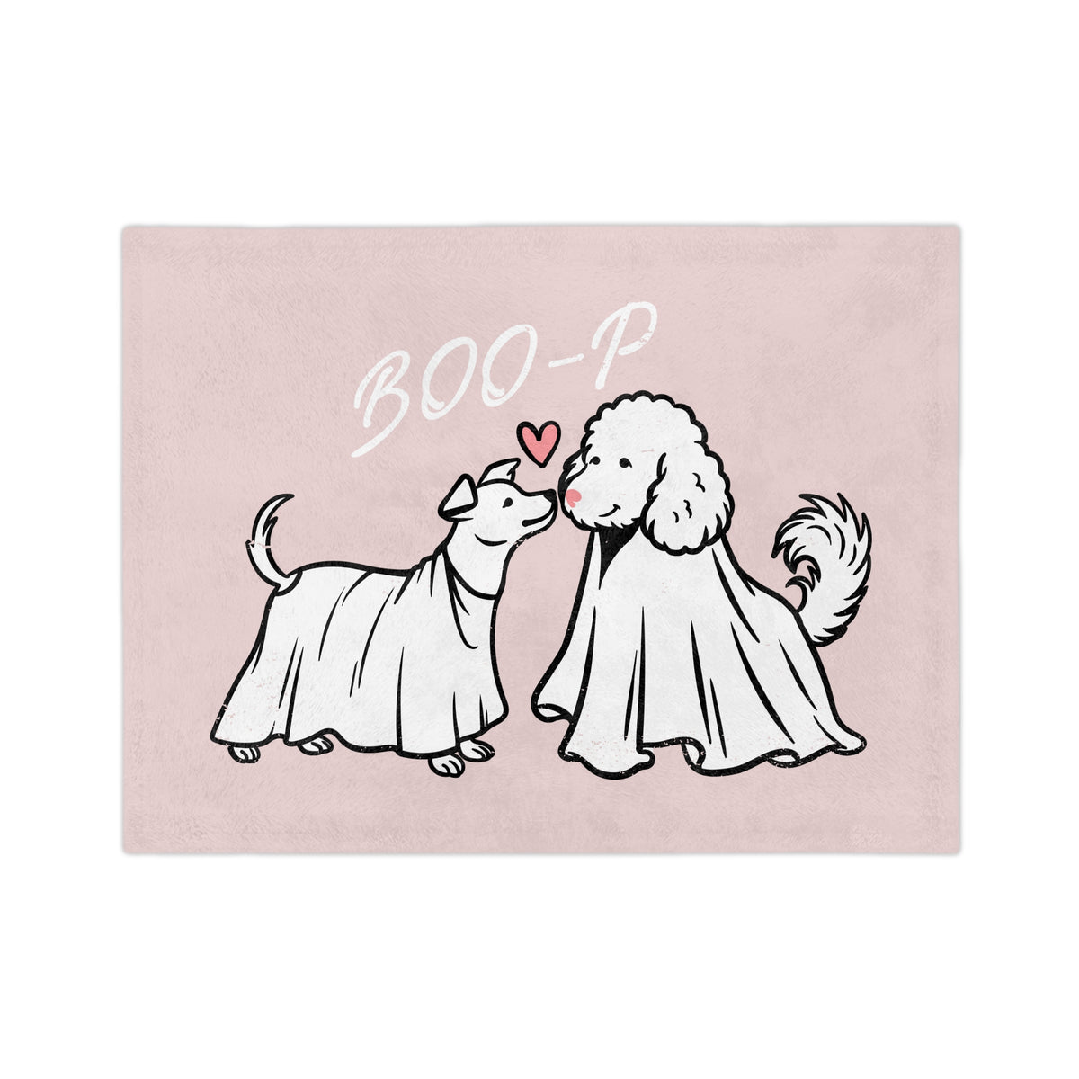 Ruby and Georgie 'Boo-P' Ghost Dogs Microfiber Throw