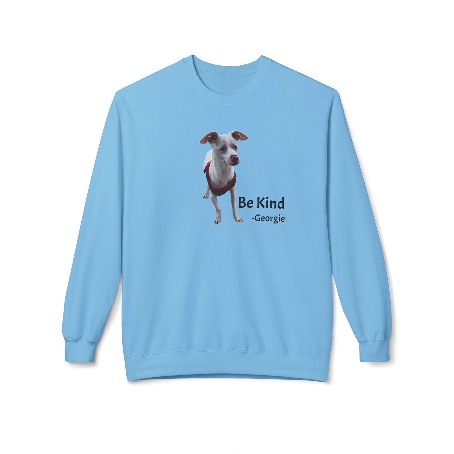 Georgie Be Kind Unisex Midweight Softstyle Fleece Crewneck Sweatshirt