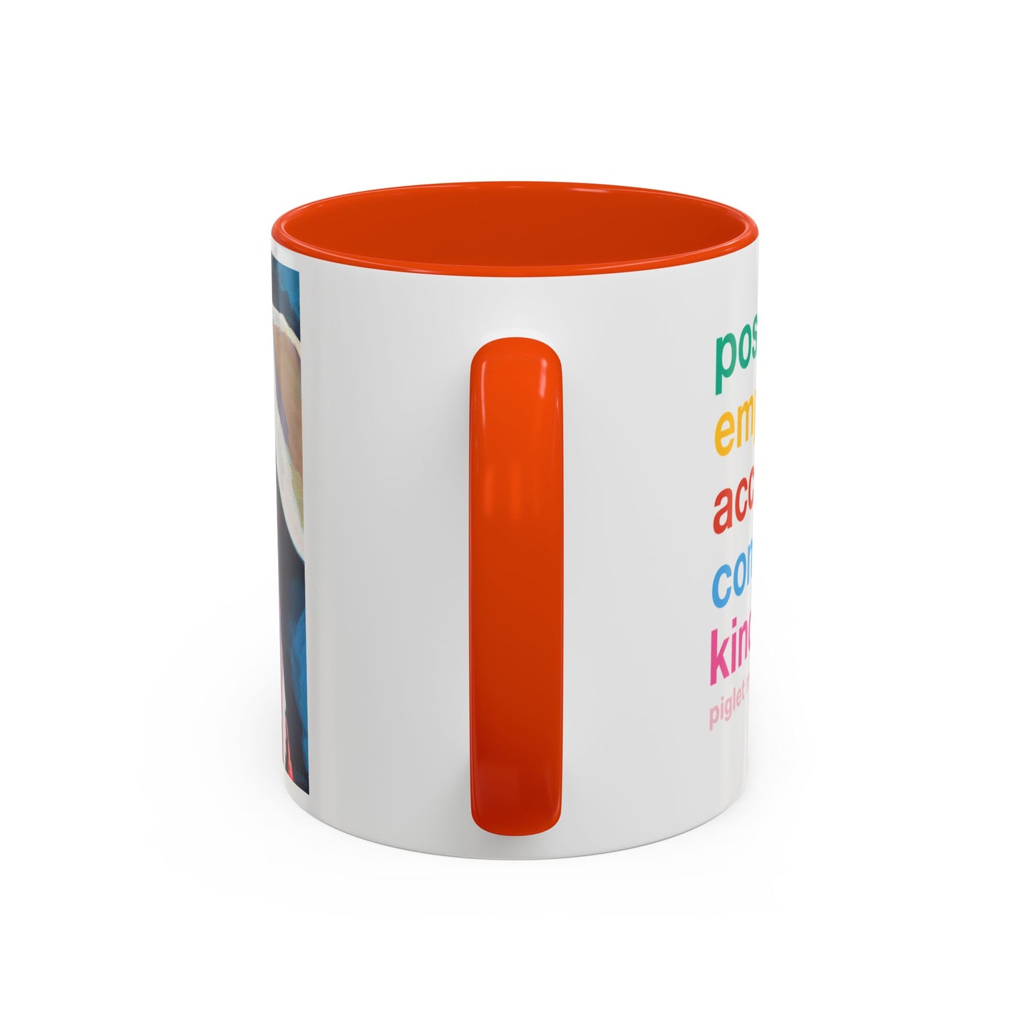 Colorful Piglet the Dog Portrait Mug (11oz & 15oz) — Vibrant Canine Art Coffee Cup