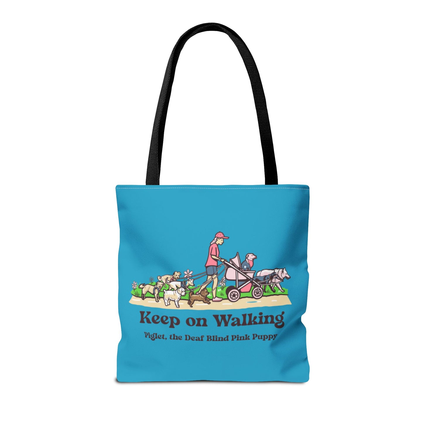 Piglet West Coast Tour tote bag with Bonus Keep on Walking Design