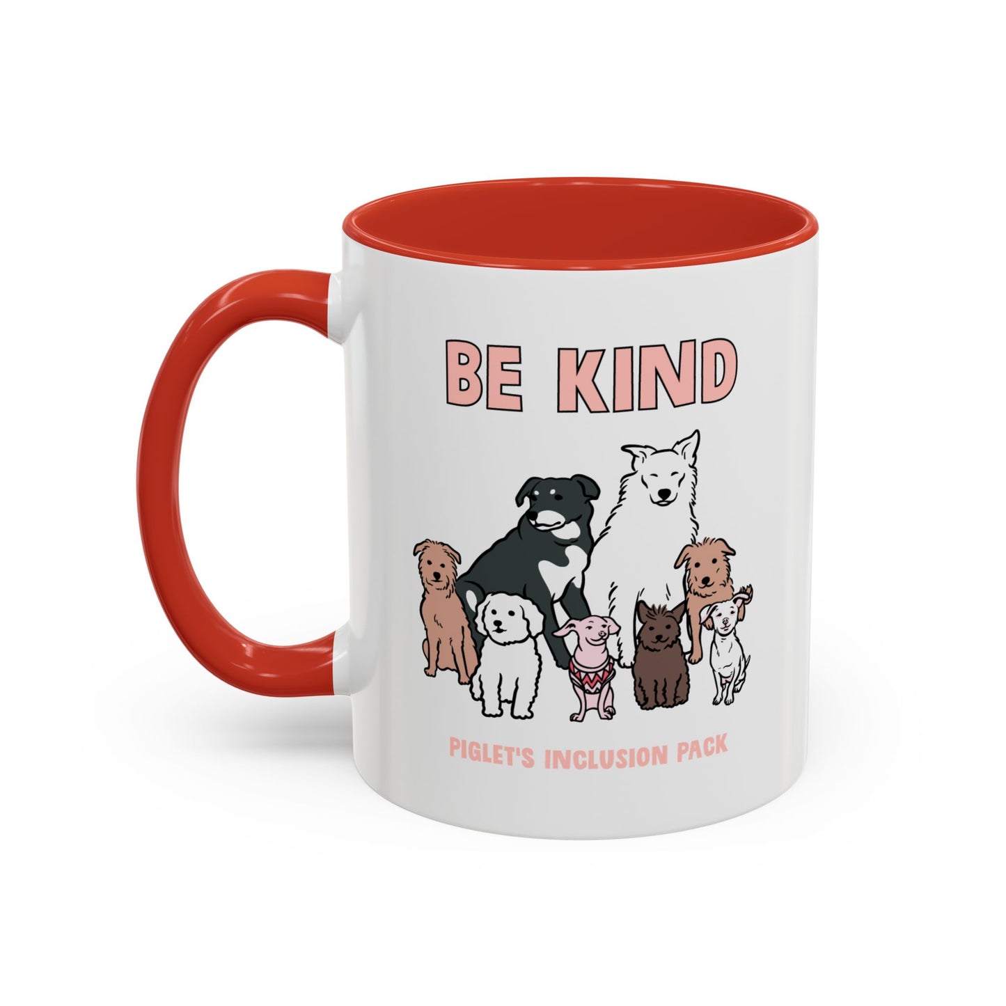 Be Kind with Piglet's Inclusion Pack Accent Coffee Mug (11, 15oz)