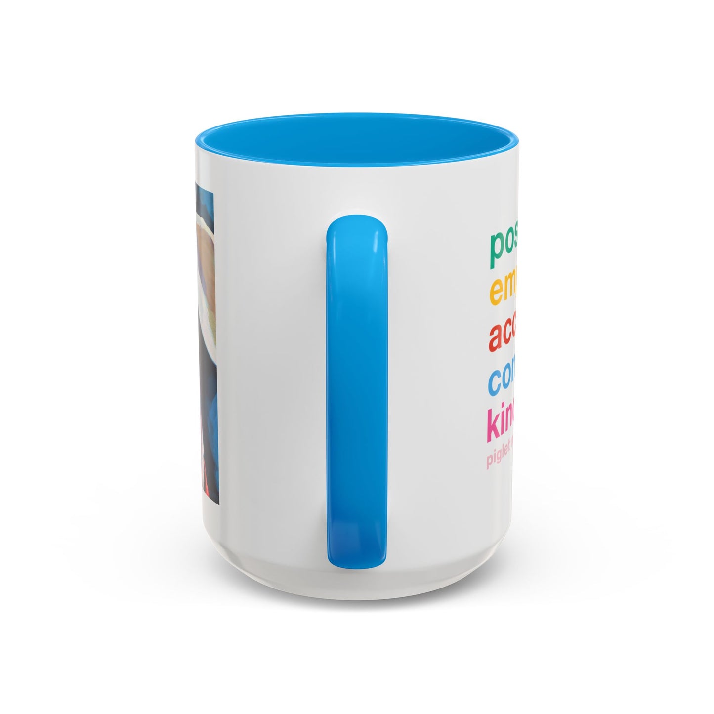 Colorful Piglet the Dog Portrait Mug (11oz & 15oz) — Vibrant Canine Art Coffee Cup